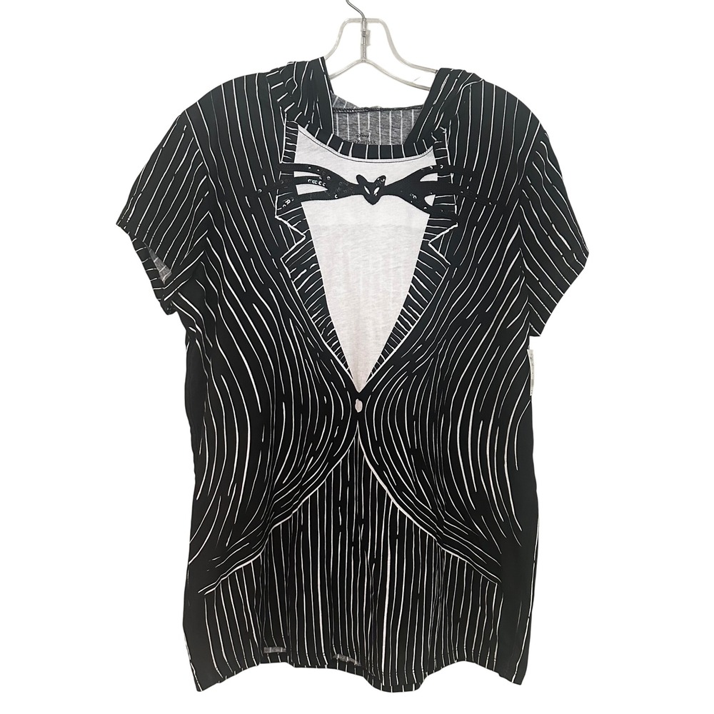 Disney‎ Nightmare Before Christmas Skellington Shirt Women's XXL Hoodie Costume